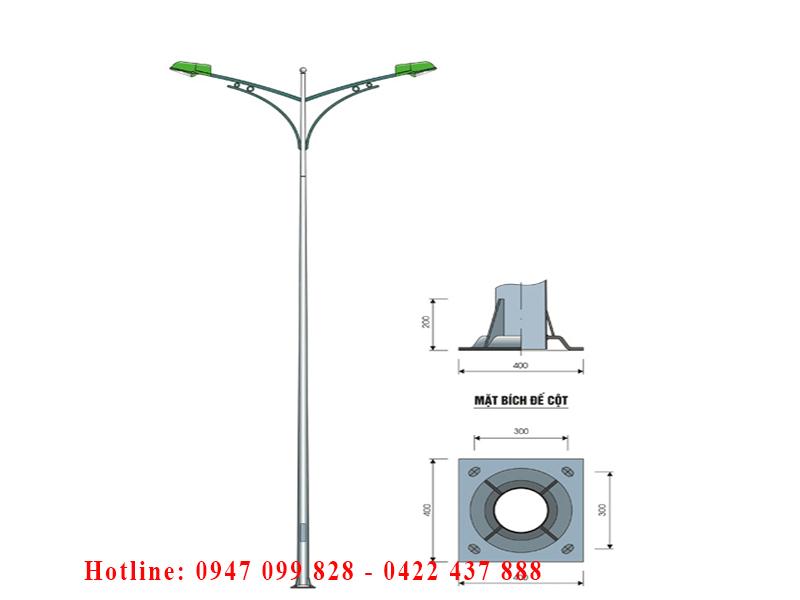Cột đèn cao áp tròn PT11