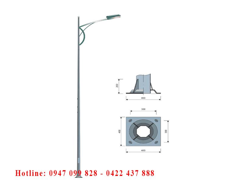 Cột đèn cao áp PT01
