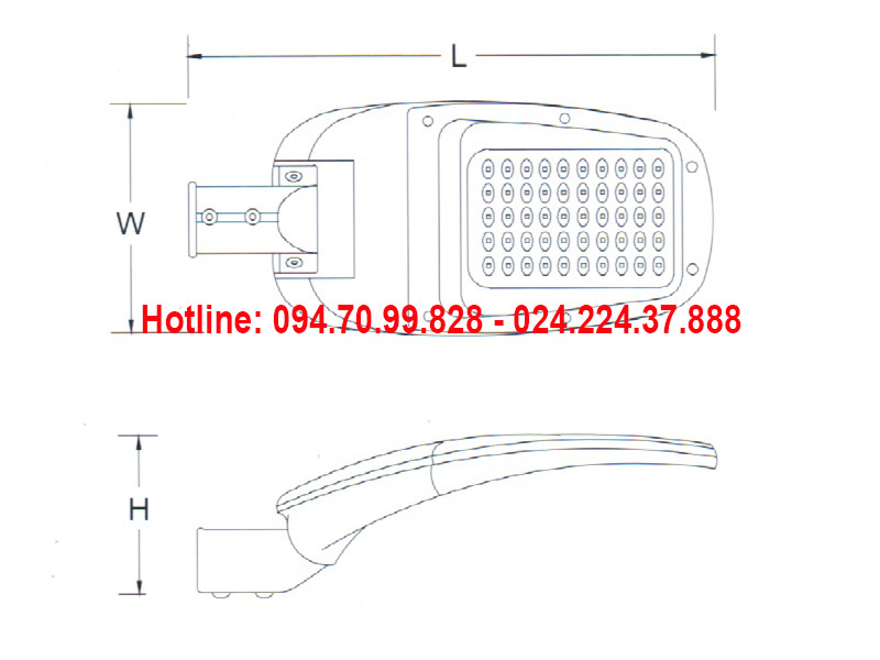 Đèn đường led ASV-810
