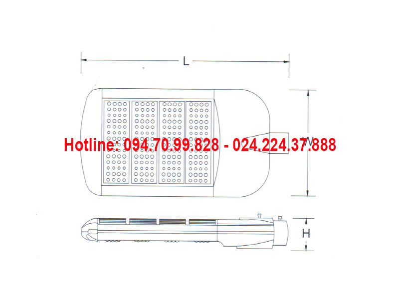 Đèn đường led ASV-811
