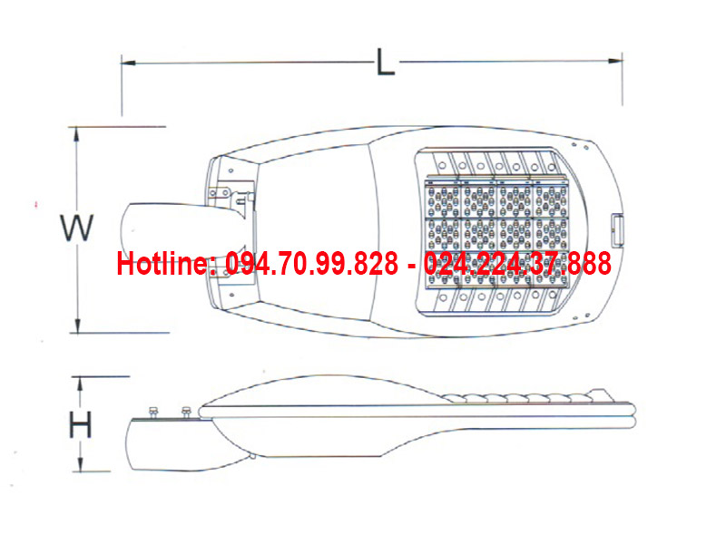Đèn đường led ASV-812