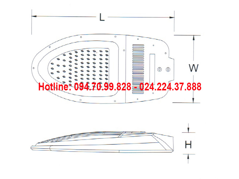 Đèn đường led ASV-813