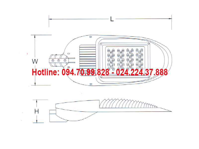 Đèn đường led ASV-814