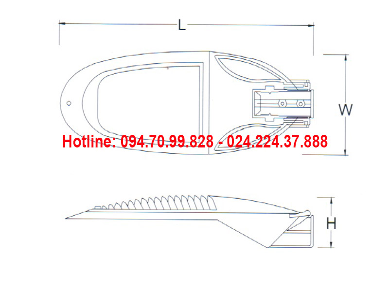 Đèn đường led ASV-815