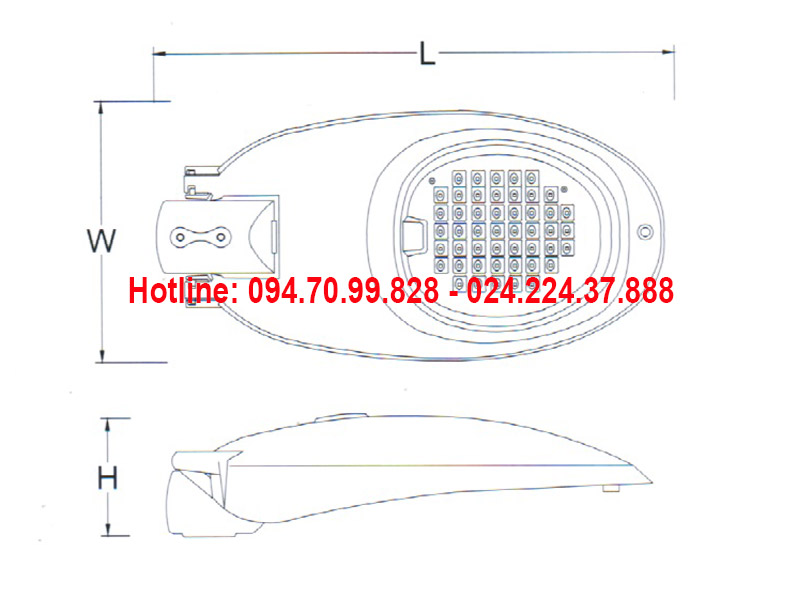 Đèn đường led ASV-816