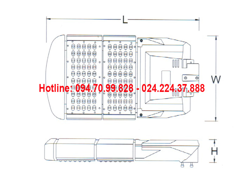 Đèn đường led ASV-817