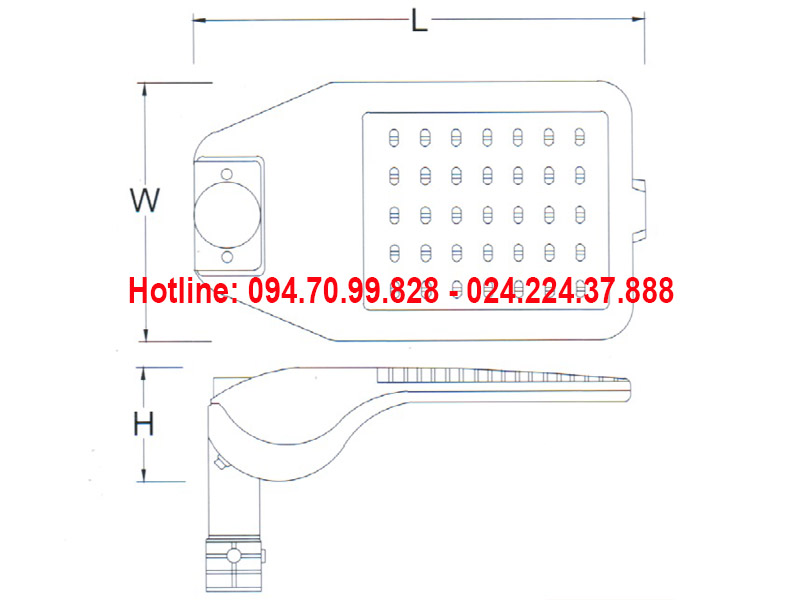 Đèn đường led ASV-818