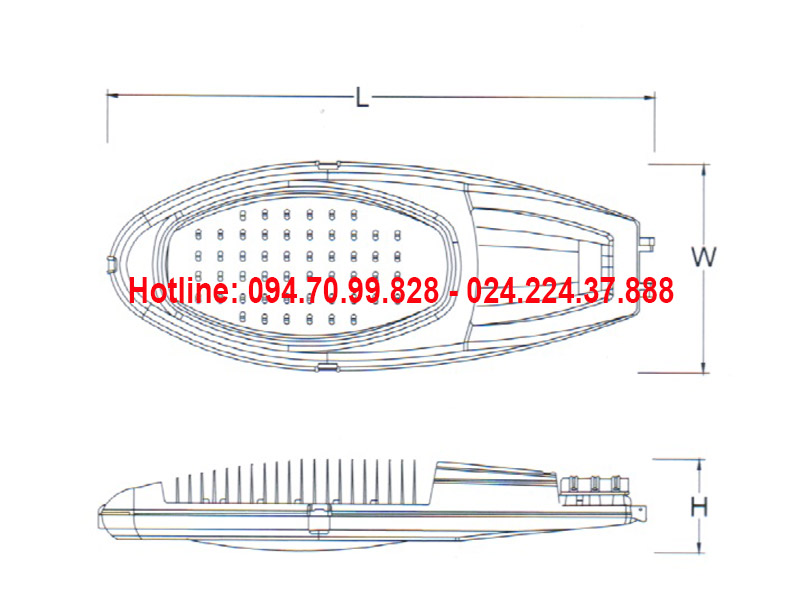Đèn đường led ASV-824
