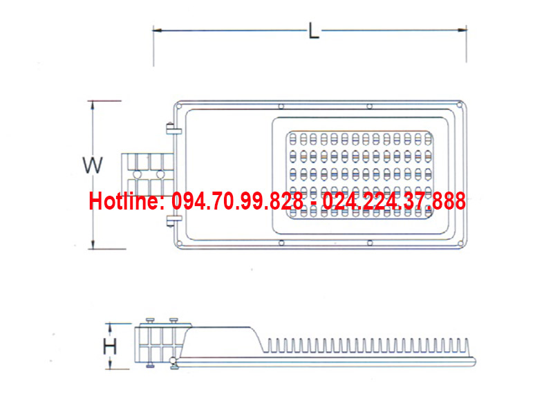 Đèn đường led ASV-824