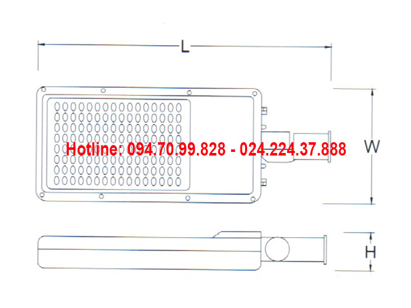 Đèn đường led ASV-826
