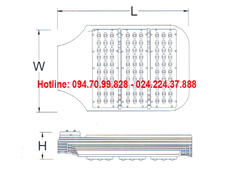 Đèn đường led ASV-831