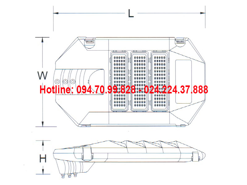Đèn đường led ASV-832