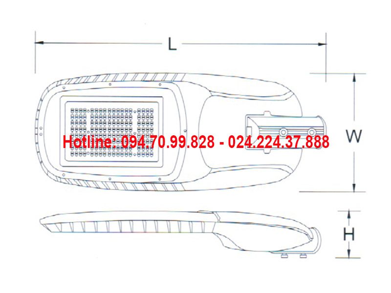 Đèn đường led ASV-834