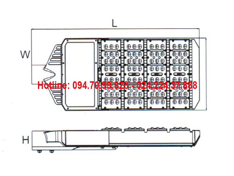 Đèn đường led ASV-835