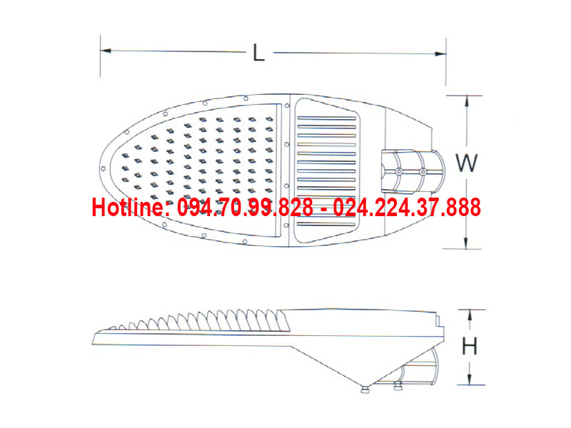 Đèn đường led ASV-836