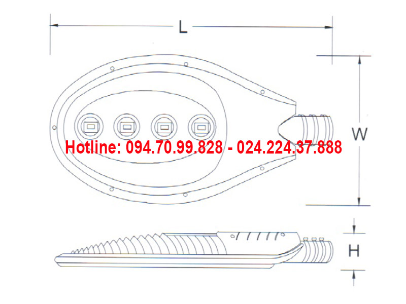 Đèn đường led ASV-838