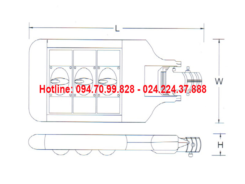 Đèn đường led ASV-841