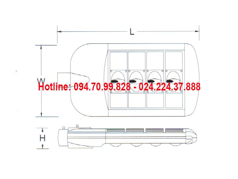 Đèn đường led ASV-843
