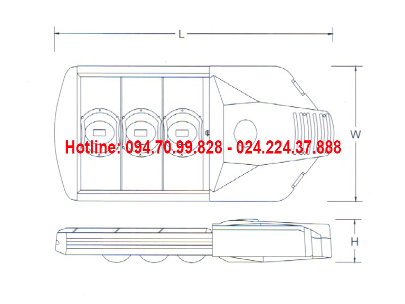 Đèn đường led ASV-848
